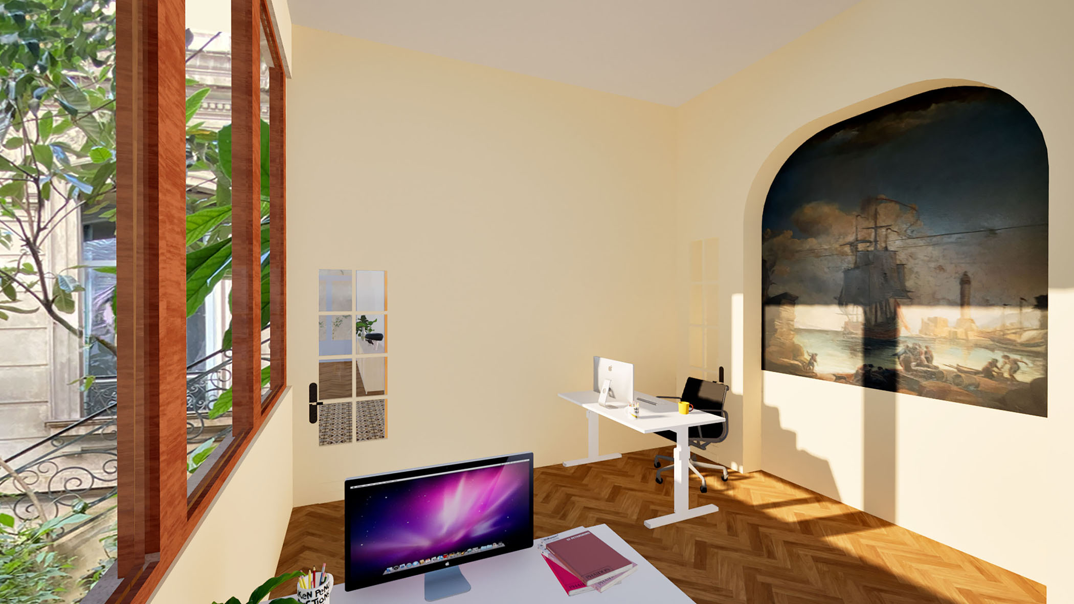 Bureaux, première vue