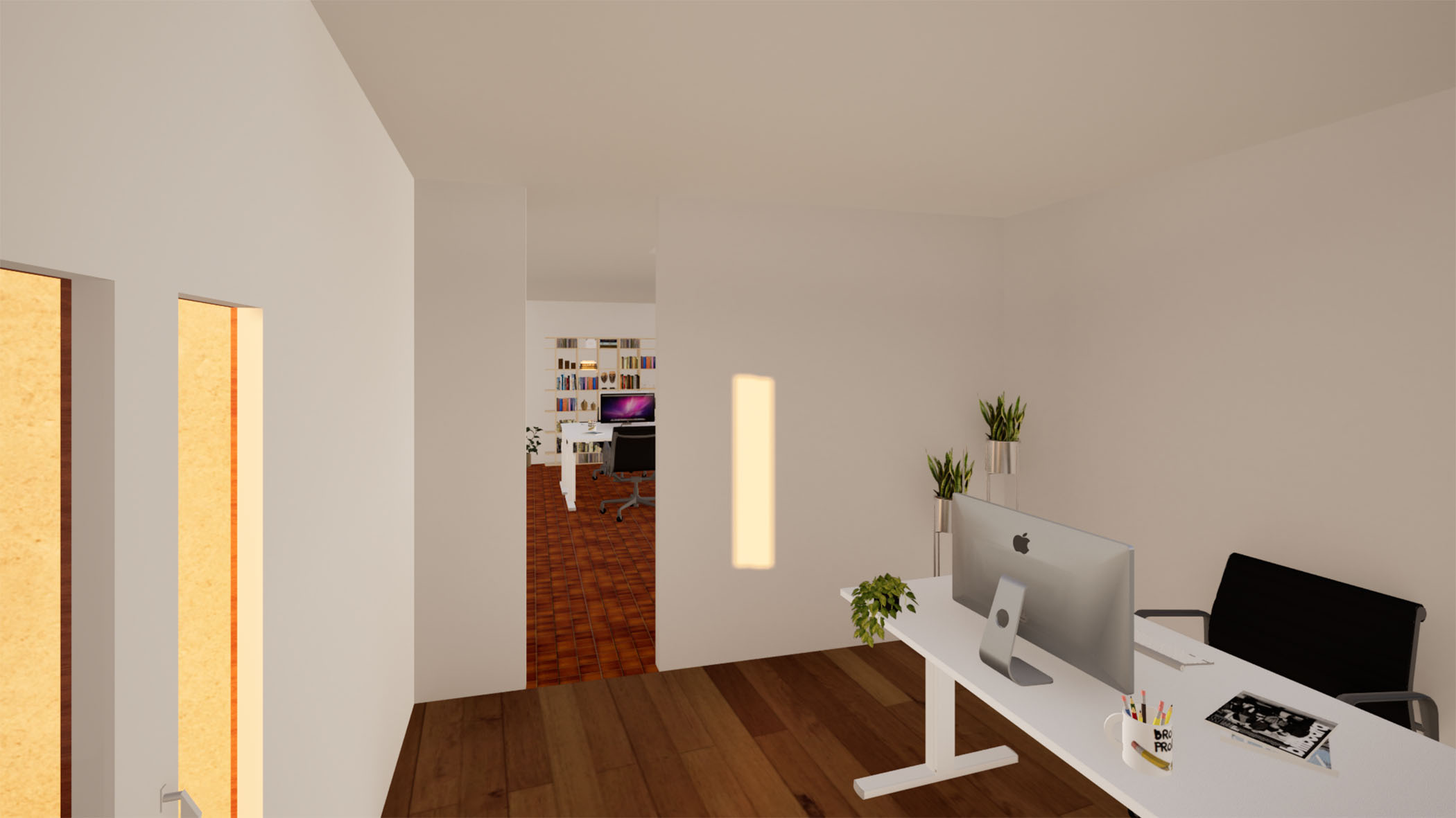 Bureau de la petite maison, R+1